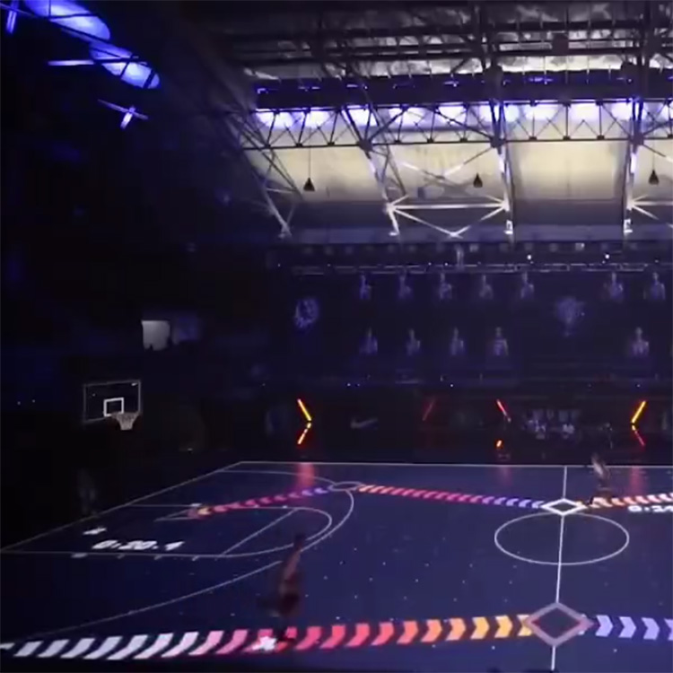 体育项目篮球场地比赛LED互动游戏体验地面显示屏