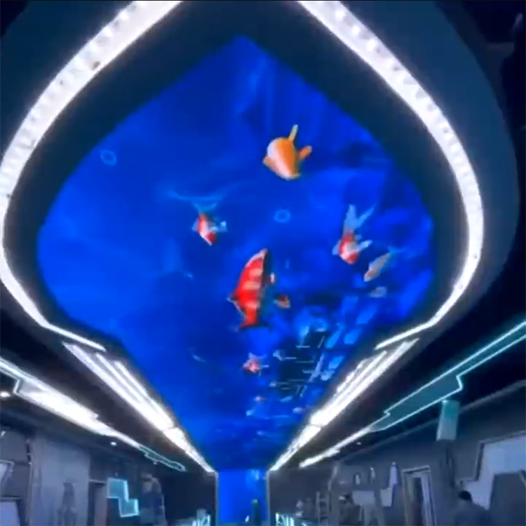 童话魔幻海底生物展览游鱼特效LED天花板显示屏